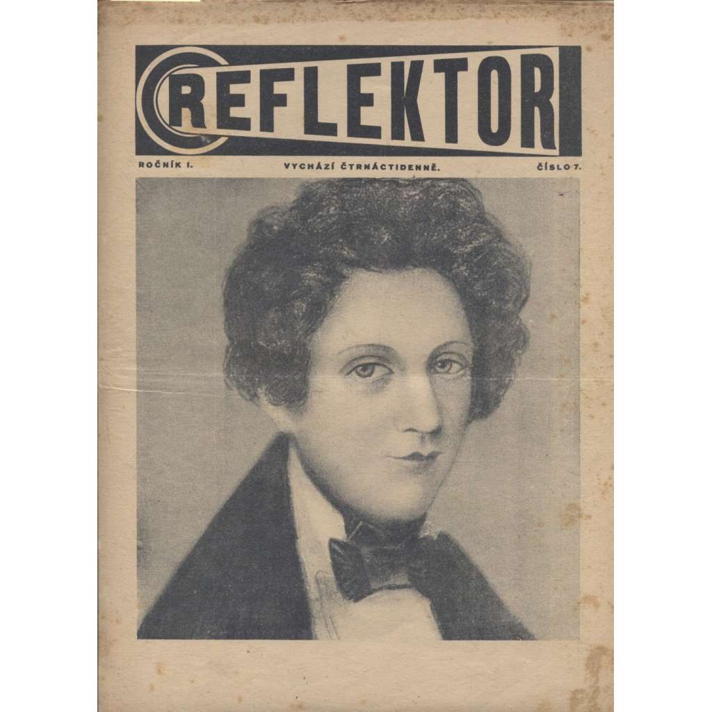 Reflektor, ročník I., číslo 7 (časopis, staré noviny, 1. republika)