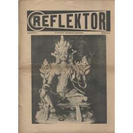 Reflektor, ročník I., číslo 6 (časopis, staré noviny, 1. republika)