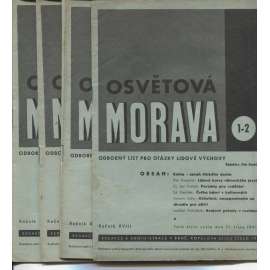 Osvětová Morava, ročník XVIII., číslo 1-3/1941. Odborný list pro otázky lidové výchovy