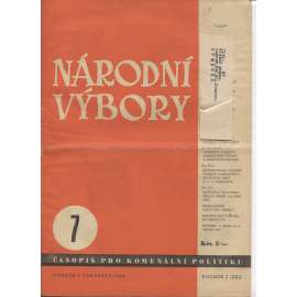 Národní výbory, ročník I.(XXI), číslo 7/1946. Časopis pro komunální politiku (levicová literatura)