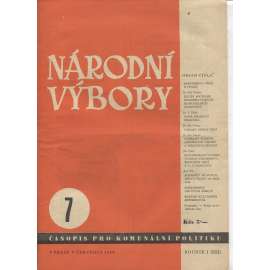 Národní výbory, ročník I.(XXI), číslo 7/1946. Časopis pro komunální politiku (levicová literatura)