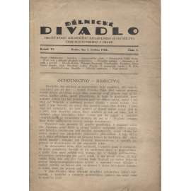 Dělnické jeviště, ročník VI., číslo 5/1926. Orgán Svazu dělnického divadelního ochotnictva československého v Praze (staré noviny, 1. republika)