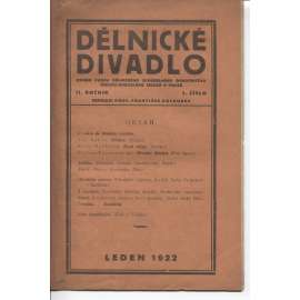 Dělnické divadlo, ročník II., číslo 1/1922