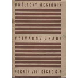 Umělecký měsíčník Výtvarné snahy, ročník VIII., číslo 6-7 (Ladislav Sutnar)