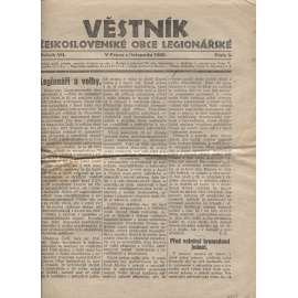 Věstník československé obce legionářské (číslo 5/1928) -1. republika, staré noviny, legie