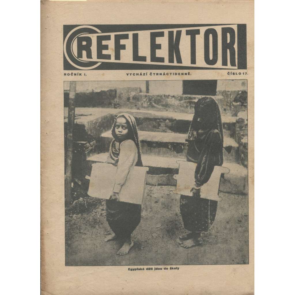 Reflektor, ročník I., číslo 17 (časopis, staré noviny, 1. republika)