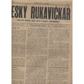 Český rukavičkář, ročník VII, číslo 1-3 a 5-14/1914. Odborný časopis hájící zájmy českého rukavičkářství (staré noviny) - není kompletní)