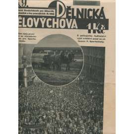 Dělnická tělovýchova, číslo 9/1928. Obrázkový čtrnáctideník pro tělocvik, sport, skauting a hry pracujících (staré noviny, 1. republika)