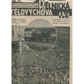 Dělnická tělovýchova, číslo 9/1928. Obrázkový čtrnáctideník pro tělocvik, sport, skauting a hry pracujících (staré noviny, 1. republika)