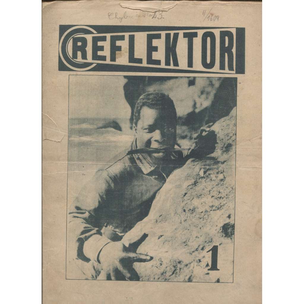 Reflektor,  číslo 1 (časopis, staré noviny, 1. republika)