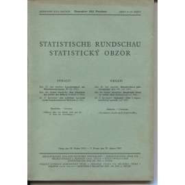 Statistický obzor, ročník XXII., číslo 9-10/1941 / Statistische Rundschau (časopis, protektorát)