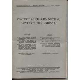 Statistický obzor, ročník XXII., číslo 1-2/1941 / Statistische Rundschau (časopis, protektorát)