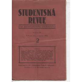 Studentská revue, ročník IV., číslo 2./1925 (List socialistického studenstva)