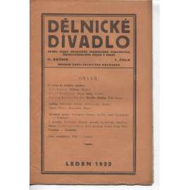 Dělnické divadlo, ročník II., číslo 1/1922