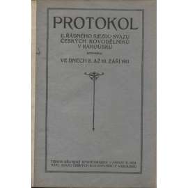 Protokol II. řádného sjezdu českých kovodělníků v Rakousku (levicová literatura)