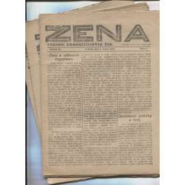 Žena, ročník IX., číslo 1-9/1923 (Časopis, staré noviny, 1. republika) Týdeník komunistickýc žen