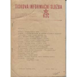 Tisková informační služba KSČ, ročník IV., číslo 21/1948 (komunistická literatura)