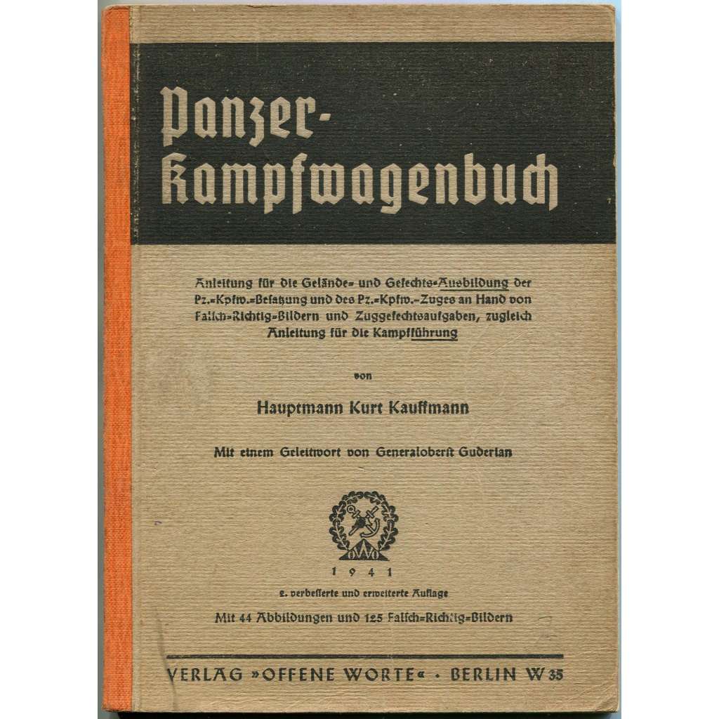 Panzerkampfwagenbuch [1941; lehké tanky; Wehrmacht; vojenská taktika; Panzerkampfwagen; PzKpfw; příručka]