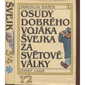 Osudy dobrého vojáka Švejka - 4 díly ve 2 svazcích (Hašek, Švejk)