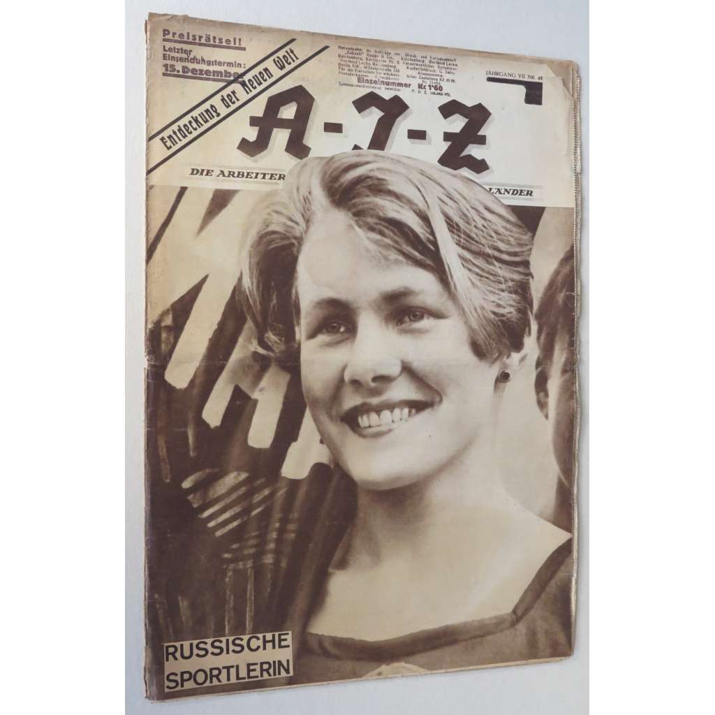 AIZ [Arbeiter-Illustrierte-Zeitung; A-I-Z], roč. 7, 1928, č. 48 [časopis; fotografie; nacismus; antifašismus]