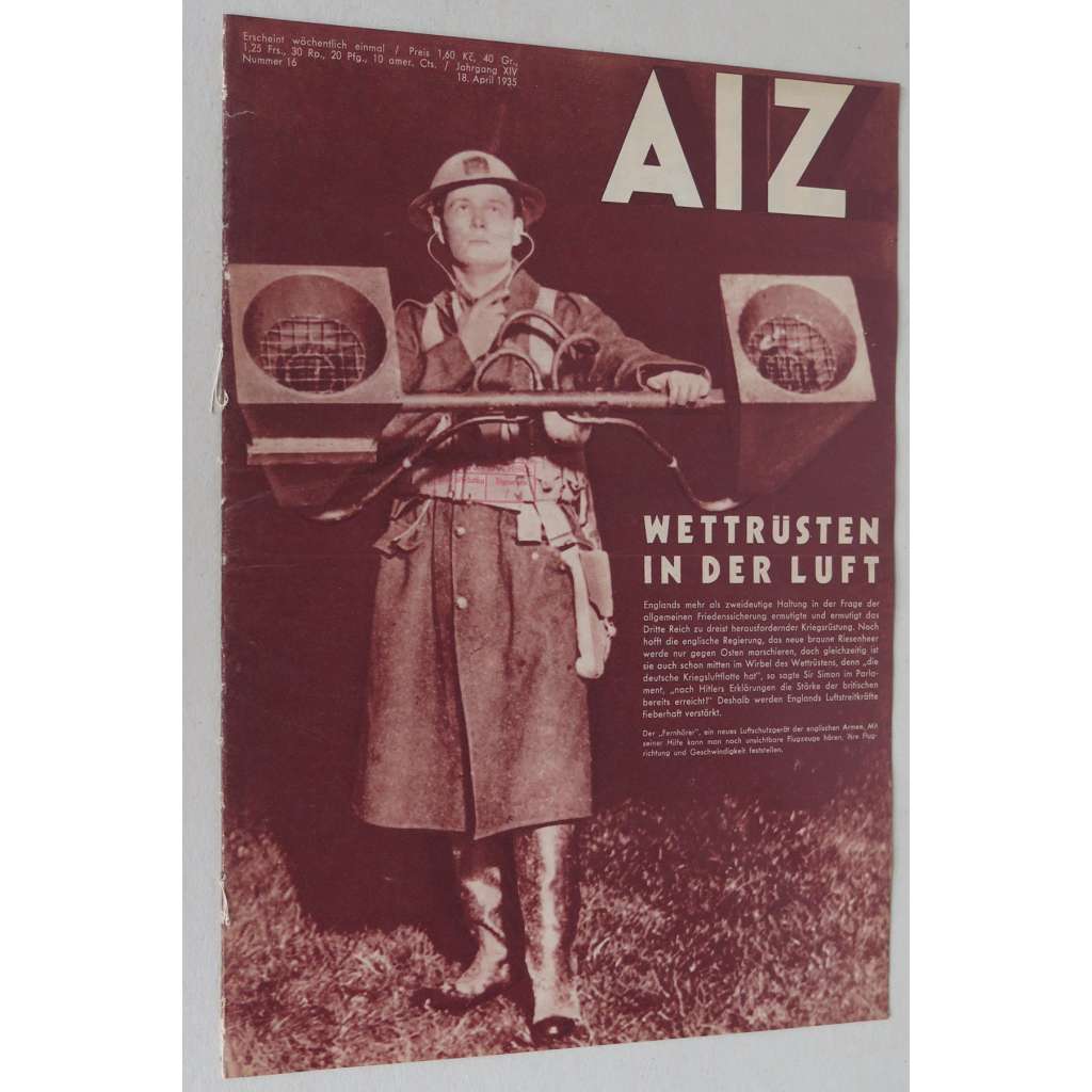 AIZ [Arbeiter-Illustrierte-Zeitung; A-I-Z], roč. 14, 1935, č. 16 [časopis; fotografie; nacismus; antifašismus]