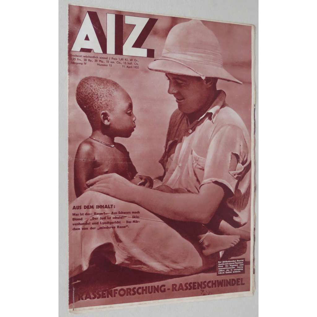 AIZ [Arbeiter-Illustrierte-Zeitung; A-I-Z], roč. 14, 1935, č. 15 [časopis; fotografie; nacismus; antifašismus]