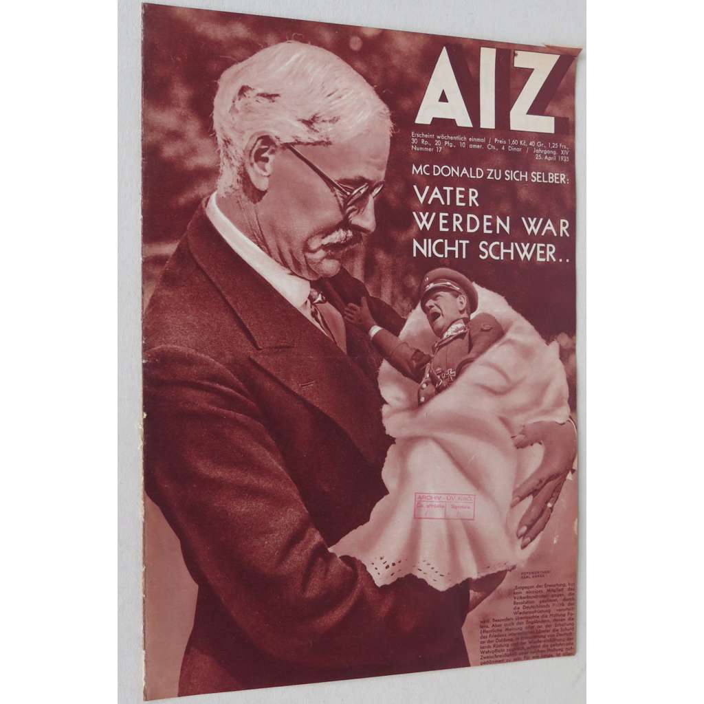 AIZ [Arbeiter-Illustrierte-Zeitung; A-I-Z], roč. 14, 1935, č. 17 [časopis; fotografie; nacismus; antifašismus]