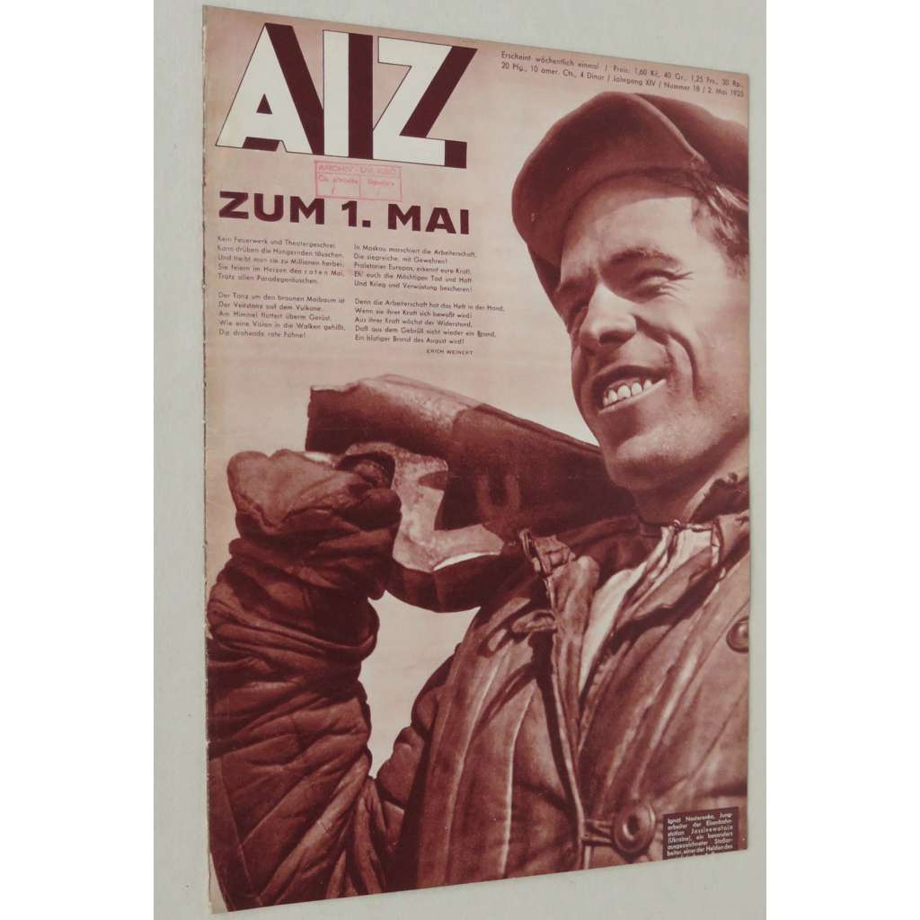 AIZ [Arbeiter-Illustrierte-Zeitung; A-I-Z], roč. 14, 1935, č. 18 [časopis; fotografie; nacismus; antifašismus]