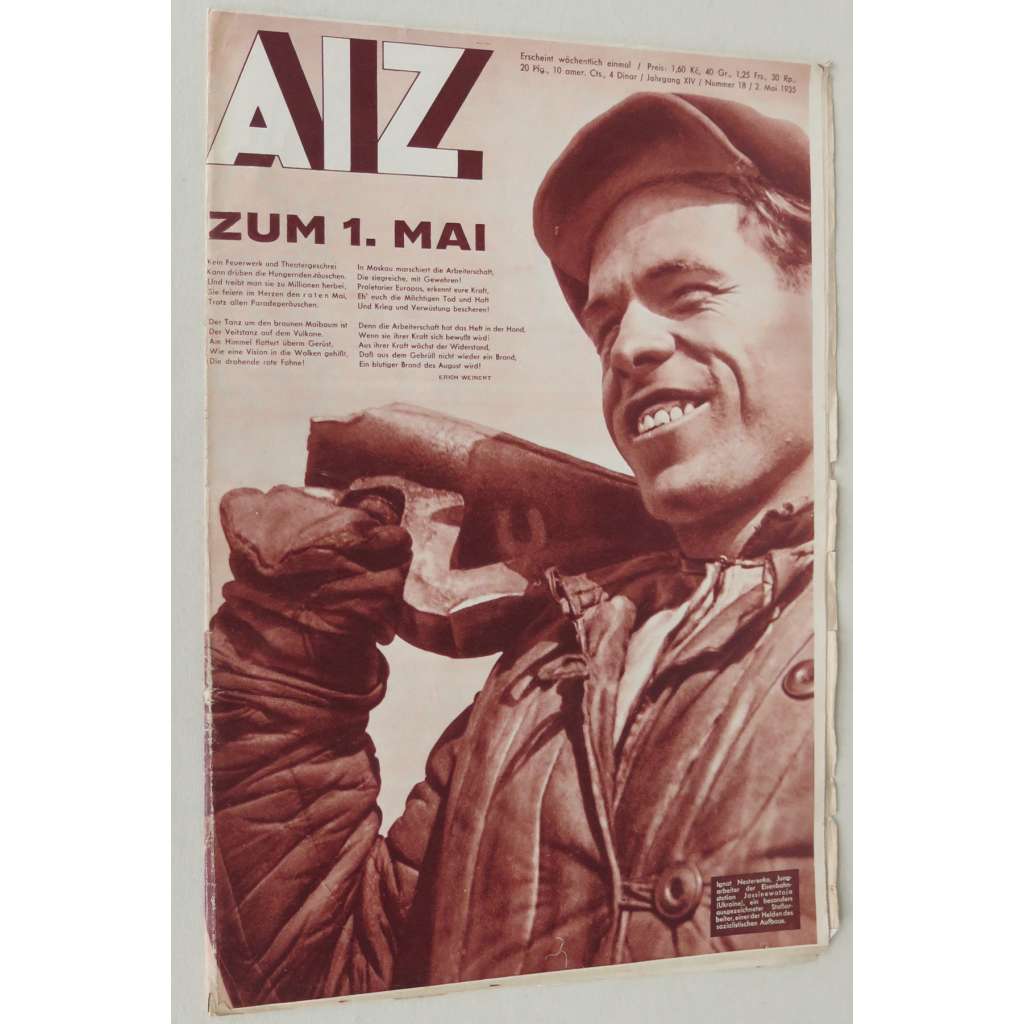 AIZ [Arbeiter-Illustrierte-Zeitung; A-I-Z], roč. 14, 1935, č. 18 [časopis; fotografie; nacismus; antifašismus]