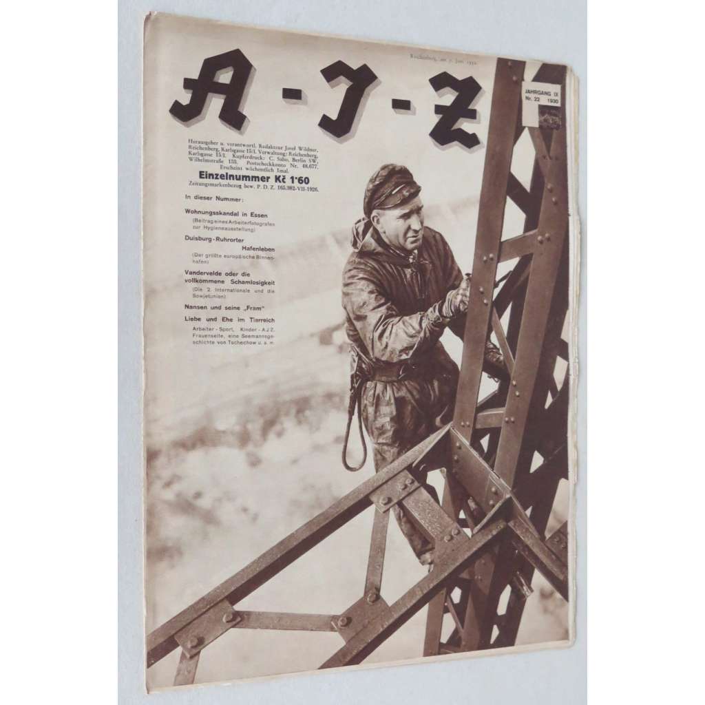 A-I-Z [Arbeiter-Illustrierte-Zeitung; AIZ], roč. 9, 1930, č. 22 [časopis; fotografie; komunismus; John Heartfield]