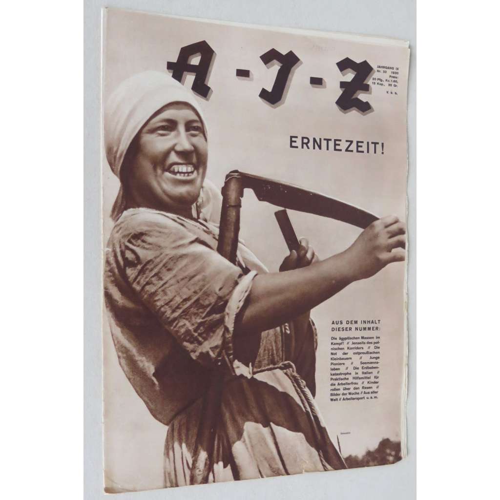 A-I-Z [Arbeiter-Illustrierte-Zeitung; AIZ], roč. 9, 1930, č. 32 [časopis; fotografie; komunismus]