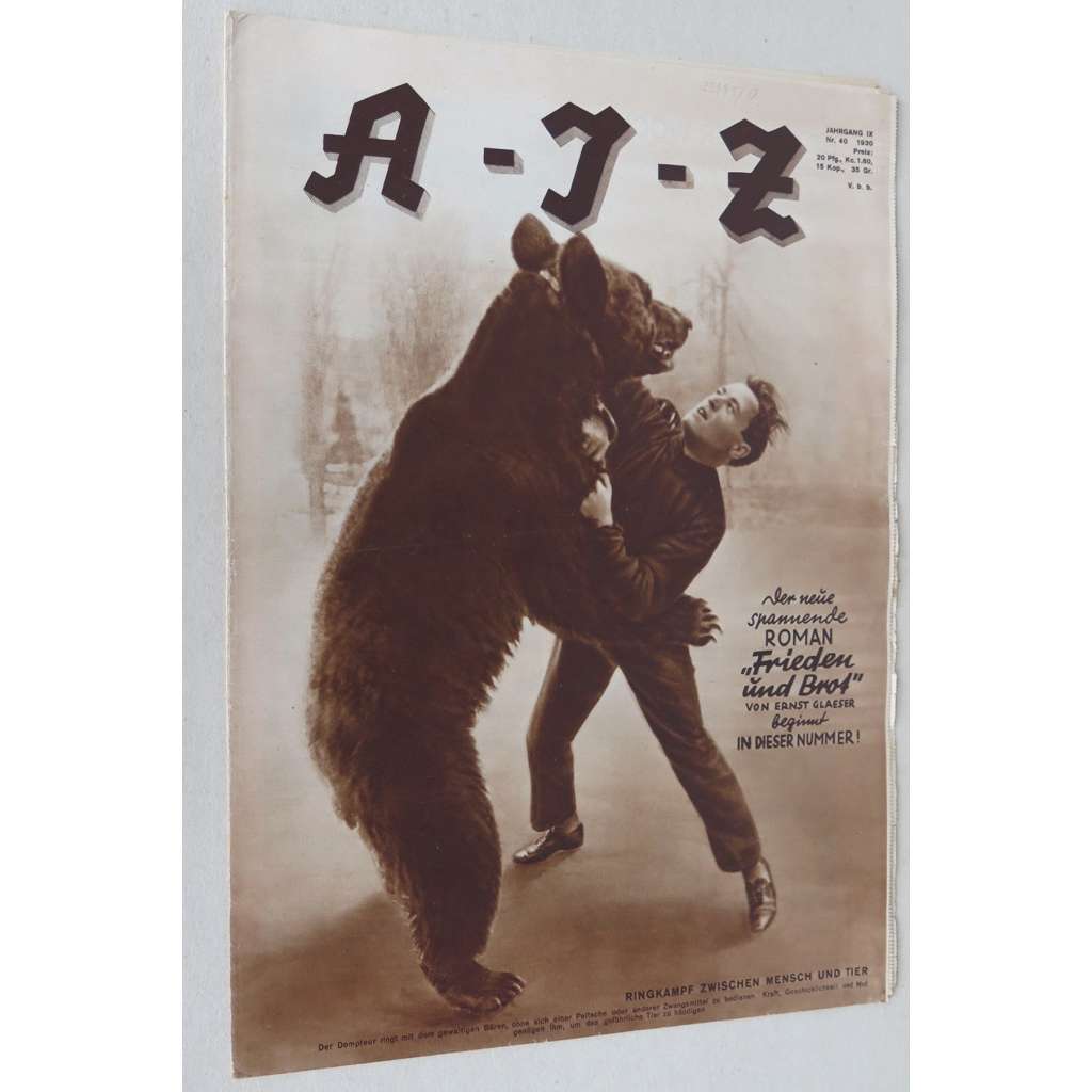 A-I-Z [Arbeiter-Illustrierte-Zeitung; AIZ], roč. 9, 1930, č. 40 [časopis; fotografie; komunismus; John Heartfield]