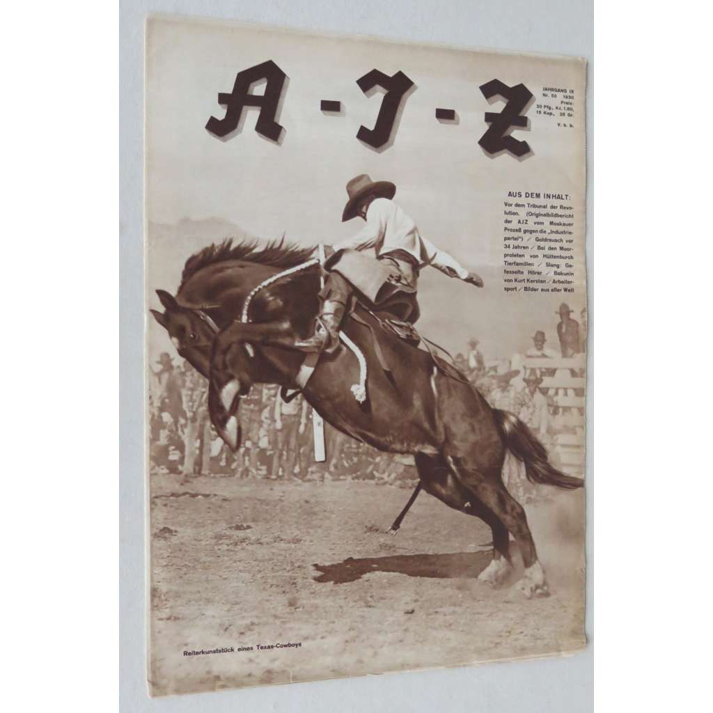 A-I-Z [Arbeiter-Illustrierte-Zeitung; AIZ], roč. 9, 1930, č. 50 [časopis; fotografie; komunismus]