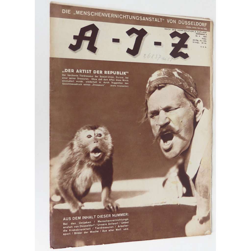 A-I-Z [Arbeiter-Illustrierte-Zeitung; AIZ], roč. 10, 1931, č. 9 [časopis; fotografie; komunismus]