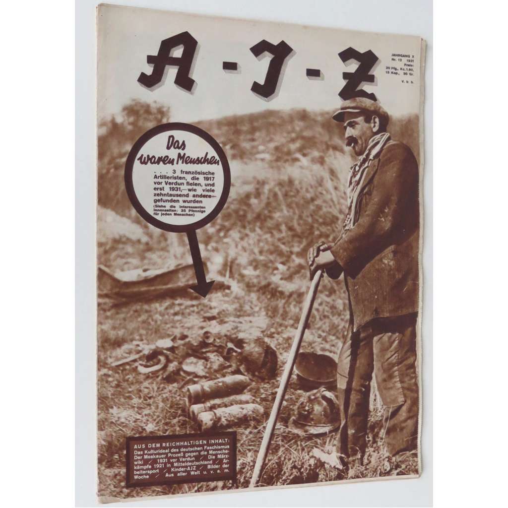 A-I-Z [Arbeiter-Illustrierte-Zeitung; AIZ], roč. 10, 1931, č. 12 [časopis; fotografie; komunismus]