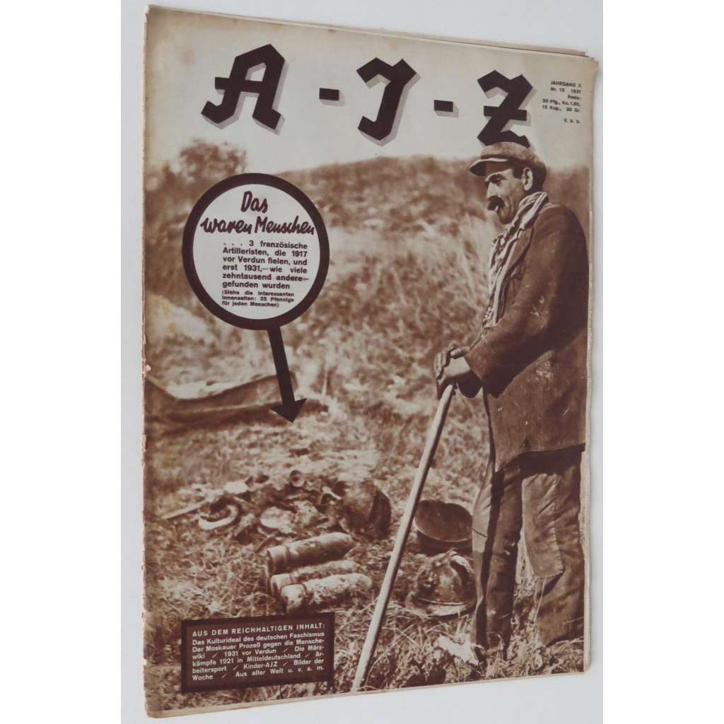 A-I-Z [Arbeiter-Illustrierte-Zeitung; AIZ], roč. 10, 1931, č. 12 [časopis; fotografie; komunismus]