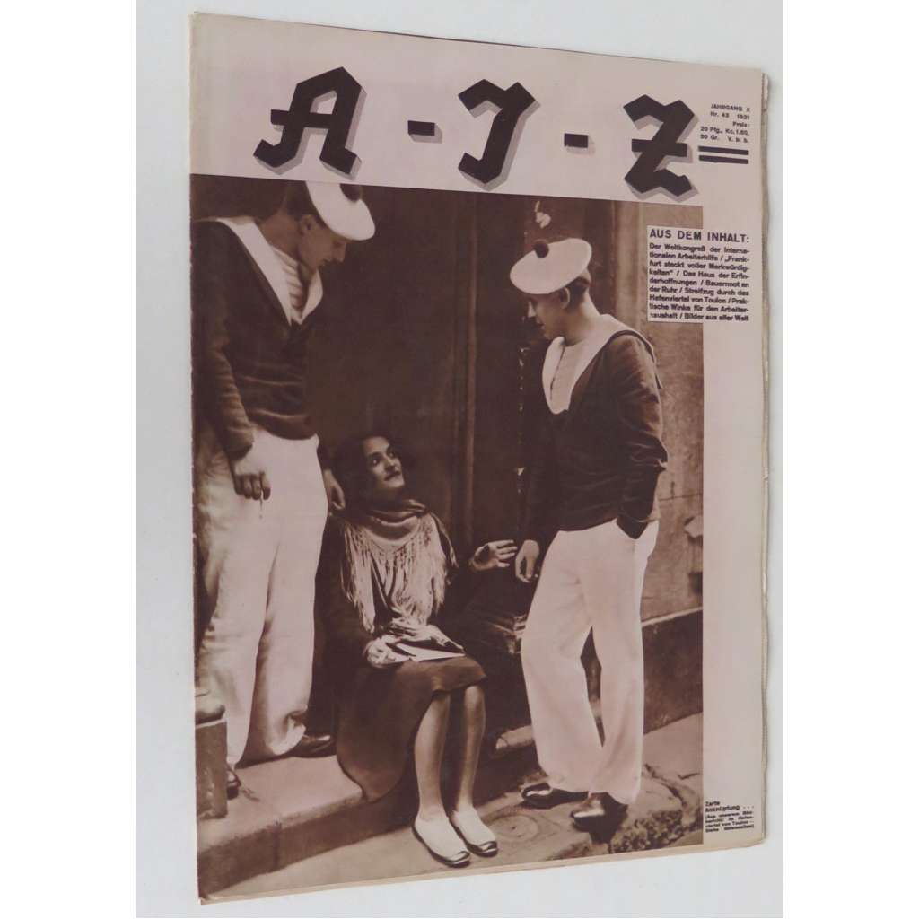 A-I-Z [Arbeiter-Illustrierte-Zeitung; AIZ], roč. 10, 1931, č. 43 [časopis; fotografie; komunismus]