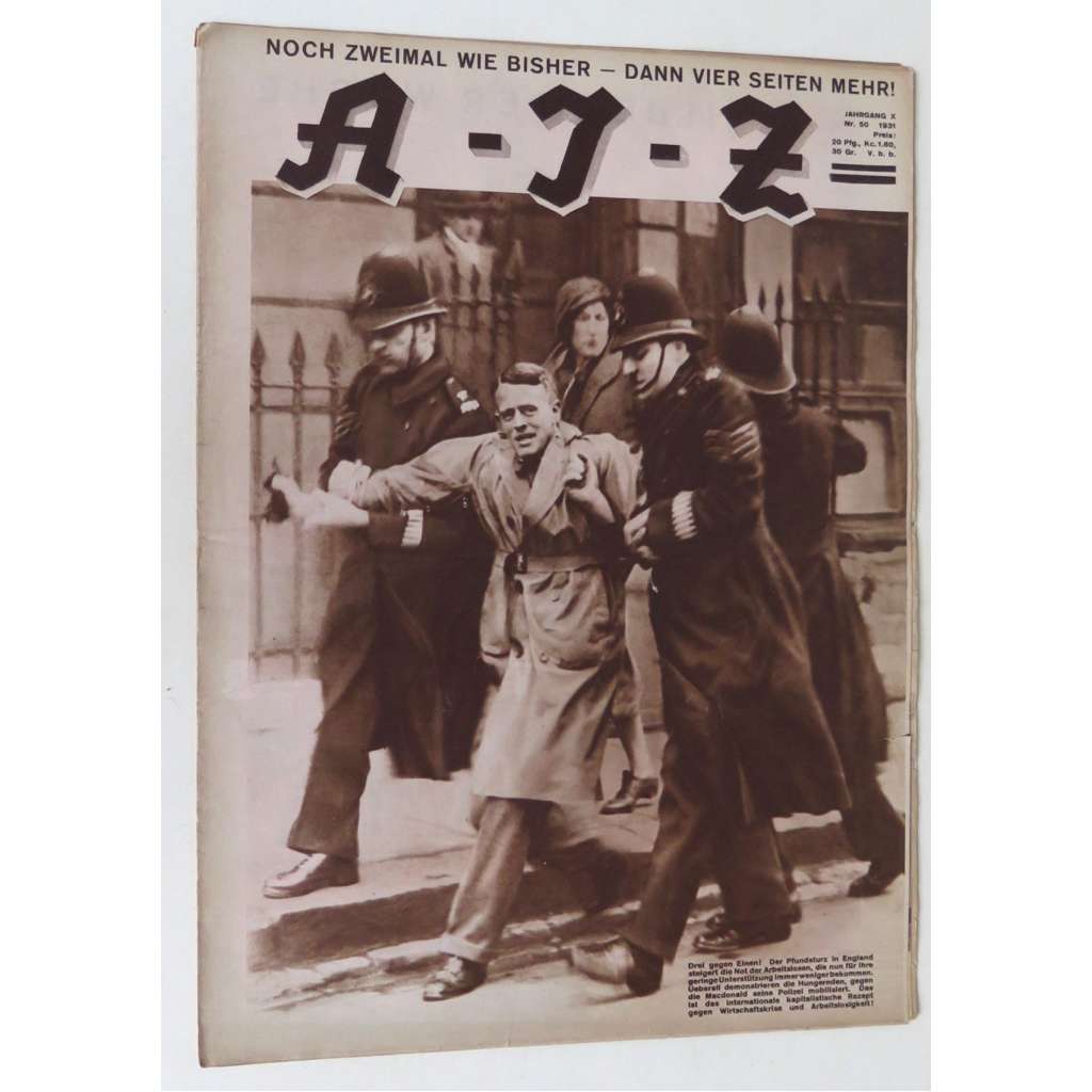 A-I-Z [Arbeiter-Illustrierte-Zeitung; AIZ], roč. 10, 1931, č. 50 [časopis; fotografie; komunismus]