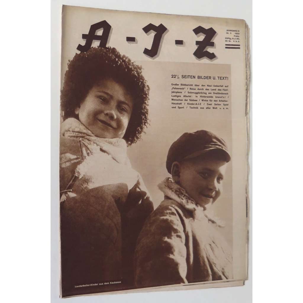 A-I-Z [Arbeiter-Illustrierte-Zeitung; AIZ], roč. 11, 1932, č. 5 [časopis; fotografie; komunismus]