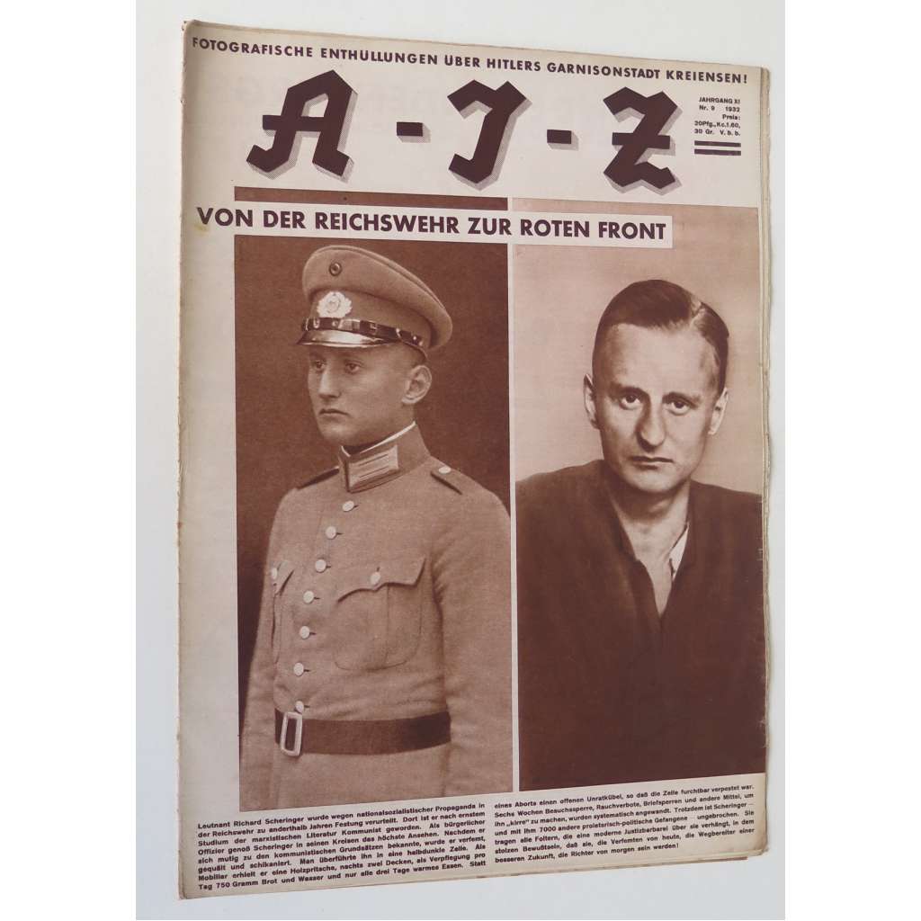 A-I-Z [Arbeiter-Illustrierte-Zeitung; AIZ], roč. 11, 1932, č. 9 [časopis; fotografie; komunismus]