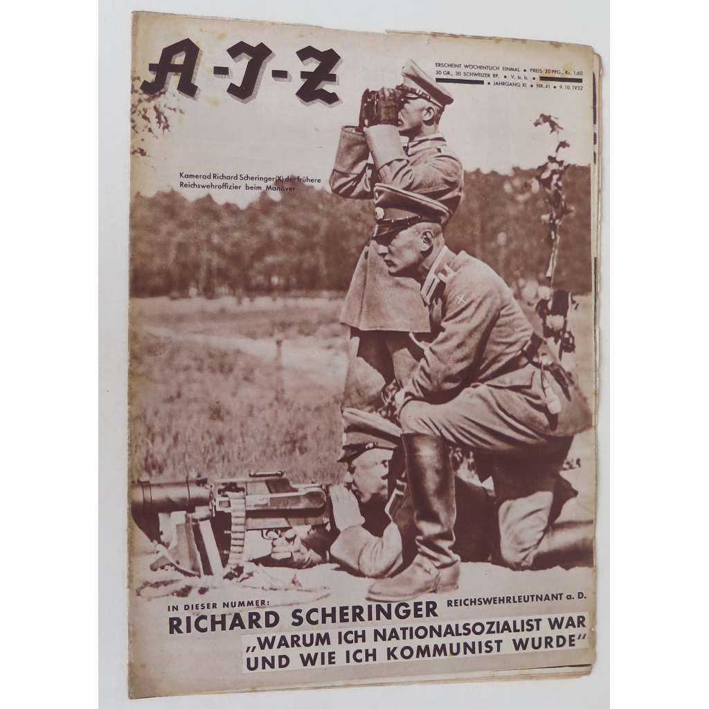 A-I-Z [Arbeiter-Illustrierte-Zeitung; AIZ], roč. 11, 1932, č. 41 [časopis; fotografie; komunismus]