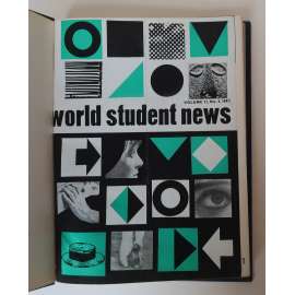 World Student News. Magazine of the Internationl Union of Students, Vol. 17, 1963, Nos. 1-12 [Mezinárodní svaz studenstva, studentský časopis východního bloku, propaganda, antiimperialismus, antikolonialismus, studentské hnutí]