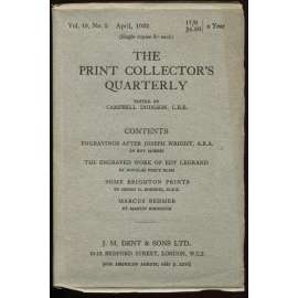 The Print Collector's Quarterly: Vol. 19, No. 2, April, 1932 [časopis, umění, sběratelství]