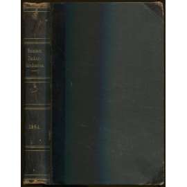 Jahres-Bericht über die Untersuchungen und Fortschritte auf dem Gesammtgebiete der Zuckerfabrikation; Jahrgang XXIV, 1884. Mit 58 eingedruckten Holzstichen [cukrovarnictví, časopis, vazba kůže]