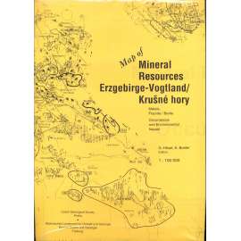 Map of Mineral Resources: Erzgebirge-Vogtland/Krušné hory. Metals, Fluorite / Barite. Occurrences and Environmental Impact, 1 : 100 000 [mapa, geologie]