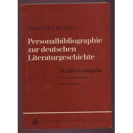 Personalbibliographie zur deutschen Literaturgeschichte. Studienausgabe. Neubearbeitung und Fortführung vo 1966 bis auf den jüngsten Stand. 2., neubearbeitete und ergänzte Auflage	[bibliografie, literární dějiny, němčina]