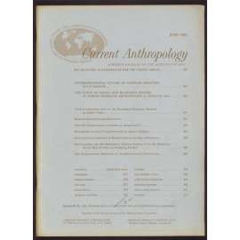 Current Anthropology: A World Journal of the Sciences of Man; Vol. 2, No. 3, June 1961 [časopis, antropologie]