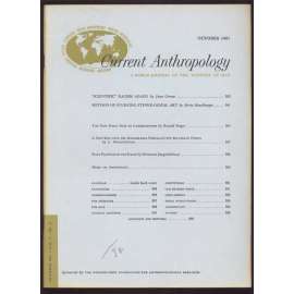 Current Anthropology: A World Journal of the Sciences of Man; Vol. 2, No. 4, October 1961 [časopis, antropologie]