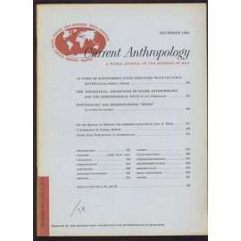 Current Anthropology: A World Journal of the Sciences of Man; Vol. 3, No. 5, December 1962 [časopis, antropologie]