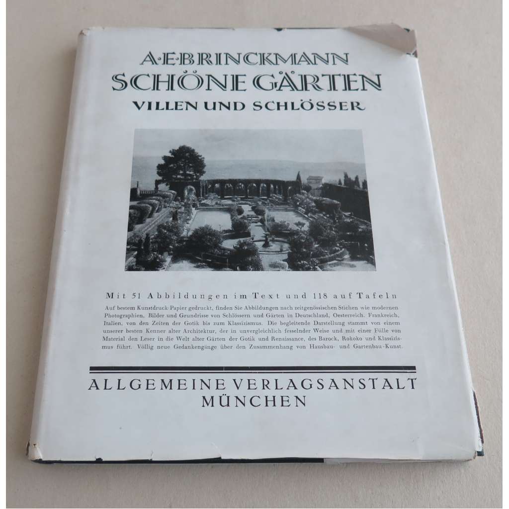 Schöne Gärten, Villen und Schlösser aus fünf Jahrhunderten. Mit 53 Abbildungen im Text und 113 auf Tafeln [zahrady, zahradnictví, zámky]